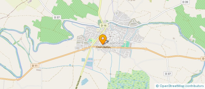 localisation de l'entreprise DERRUAU GRAMAIN GFA à CAPESTANG
