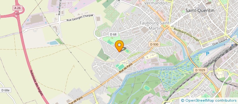 localisation de l'entreprise DERSIM à SAINT-QUENTIN