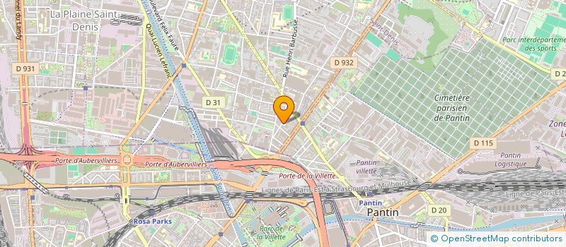 localisation de l'entreprise DERSIM SARL à AUBERVILLIERS