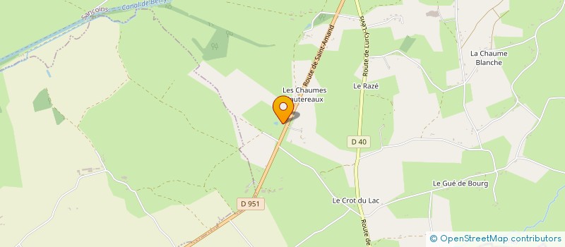 localisation de l'entreprise DERU  SANCOINS