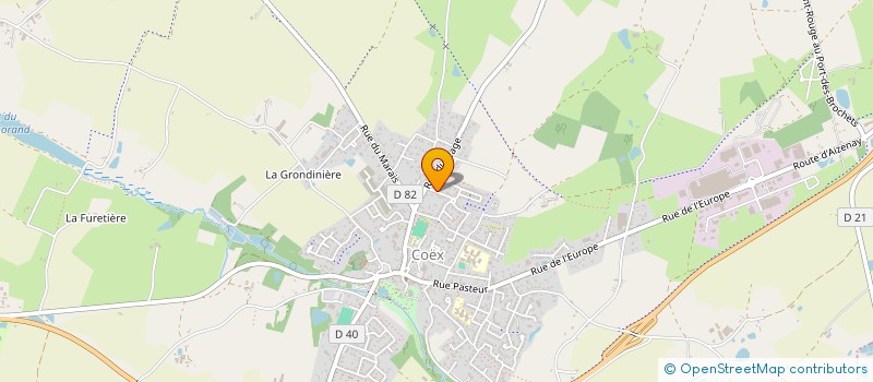 localisation de l'entreprise DERUA  COEX