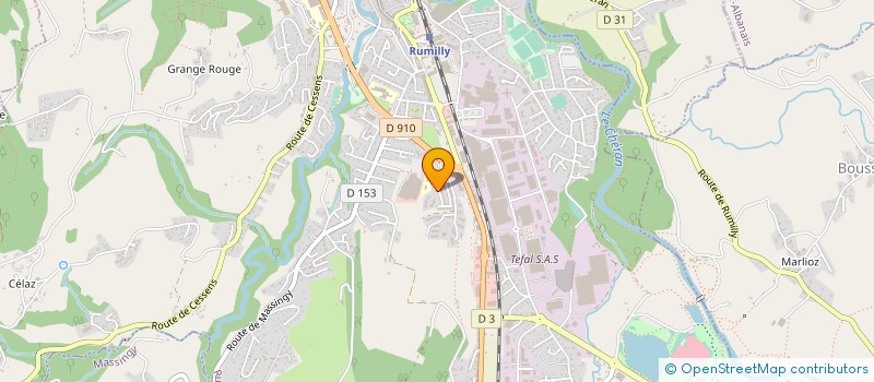 localisation de l'entreprise DERUAZ DIDIER  RUMILLY