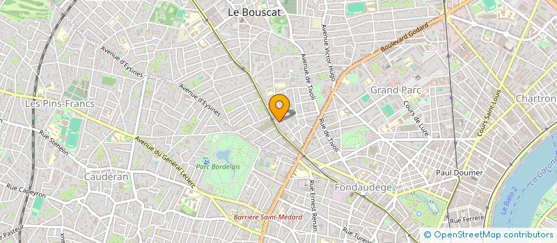 localisation de l'entreprise DERUL INVEST  LE BOUSCAT