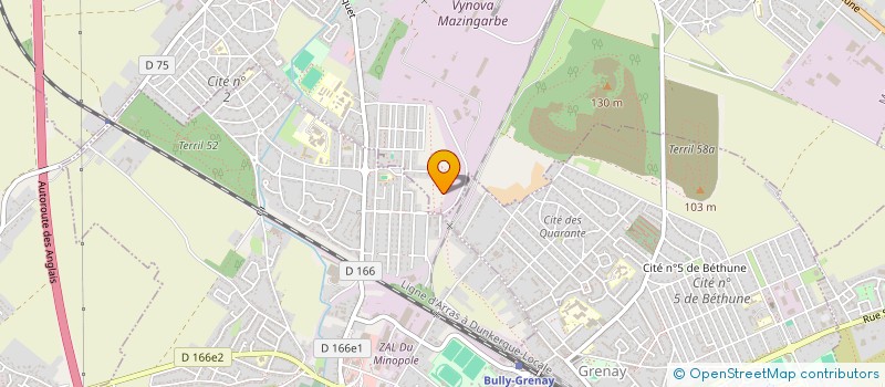 localisation de l'entreprise DERUSTINOX à MAZINGARBE