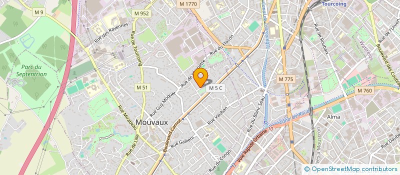 localisation de l'entreprise DERUY INDUSTRIES  MOUVAUX