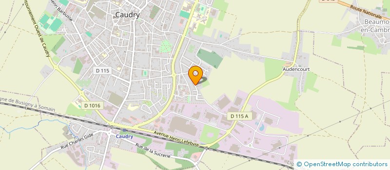 localisation de l'entreprise DERUYWE  CAULLERY