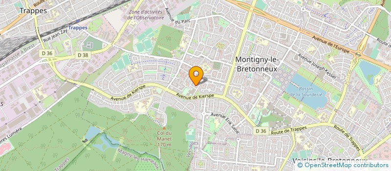 localisation de l'entreprise DERVAL  MONTIGNY-LE-BRETONNEUX