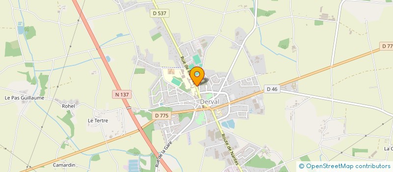 localisation de l'entreprise DERVAL CONDUITE  DERVAL