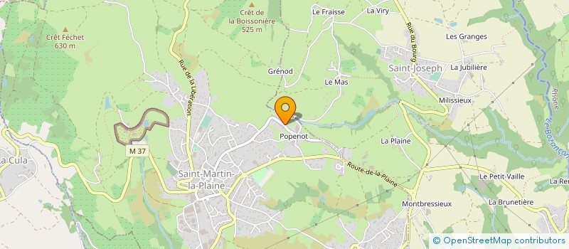 localisation de l'entreprise DERVASIL  SAINT-JOSEPH