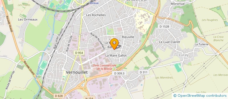 localisation de l'entreprise DERVICHES TOURNEURS à DREUX