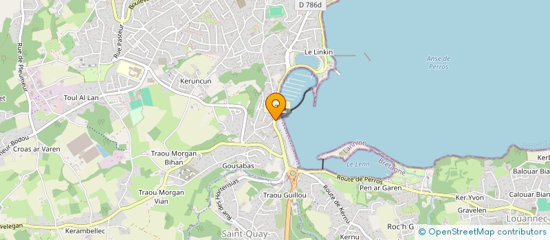 localisation de l'entreprise DERVIUM CONSEIL à PERROS-GUIREC