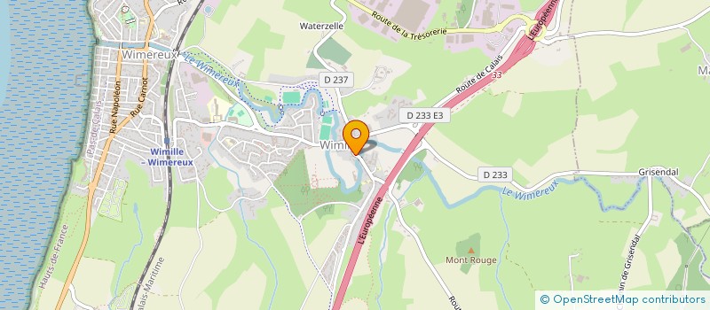 localisation de l'entreprise DERVYN  WIMILLE