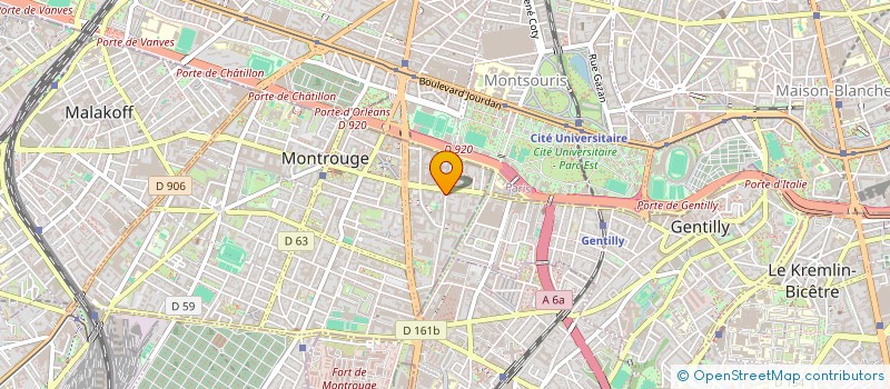 localisation de l'entreprise DERYCK SUREAU OFFSET à MONTROUGE