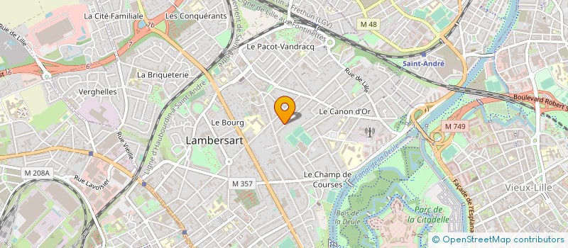 localisation de l'entreprise DERYMMO à LAMBERSART