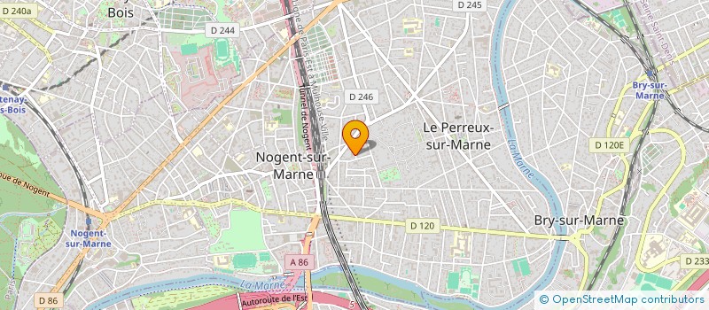 localisation de l'entreprise DES 100 MARCHES  LE PERREUX-SUR-MARNE