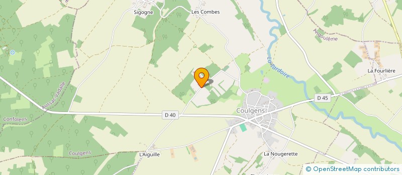 localisation de l'entreprise DES 2 DEPARTEMENTS à COULGENS