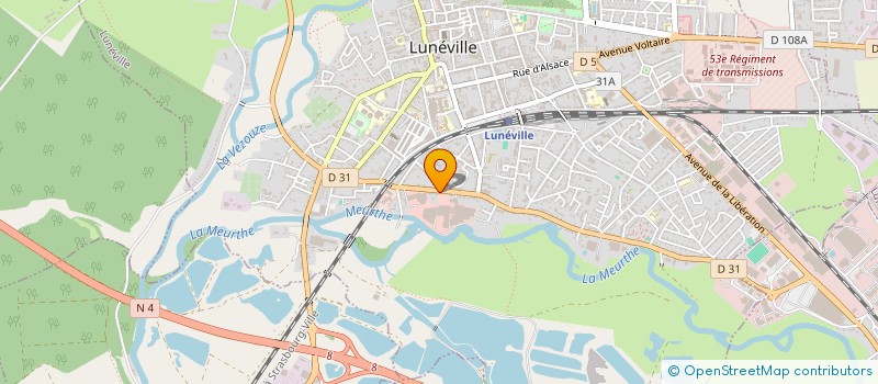 localisation de l'entreprise DES 2 FRERES  LUNEVILLE