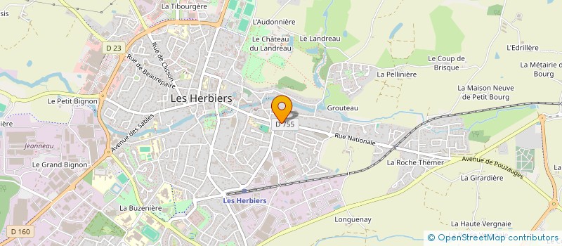 localisation de l'entreprise DES 2 MERS à LES HERBIERS