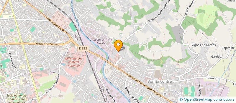 localisation de l'entreprise DES 2 VERGERS  BON-ENCONTRE