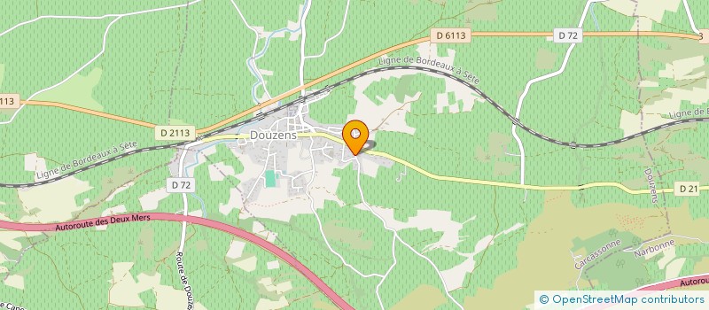 localisation de l'entreprise DES 2 VERSANTS  DOUZENS