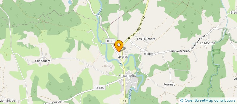 localisation de l'entreprise DES 2J  BEAUNE-SUR-ARZON