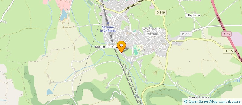 localisation de l'entreprise DES 3 A  SEVERAC D AVEYRON