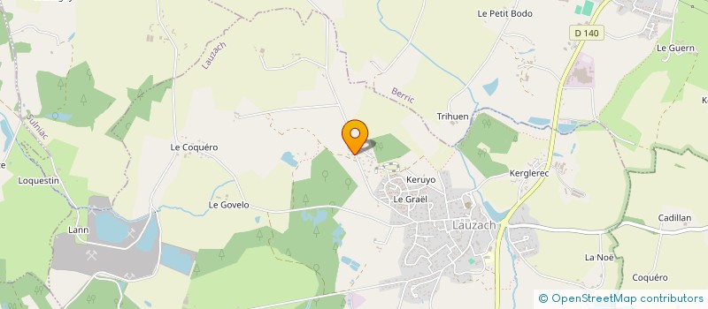 localisation de l'entreprise DES 3 BOIS  MUZILLAC