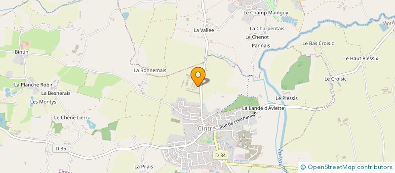 localisation de l'entreprise DES 3 C  CINTRE