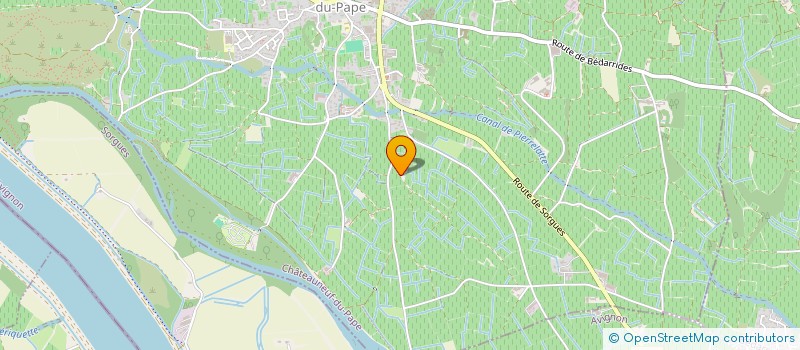 localisation de l'entreprise DES 3 CELIIER  CHATEAUNEUF-DU-PAPE