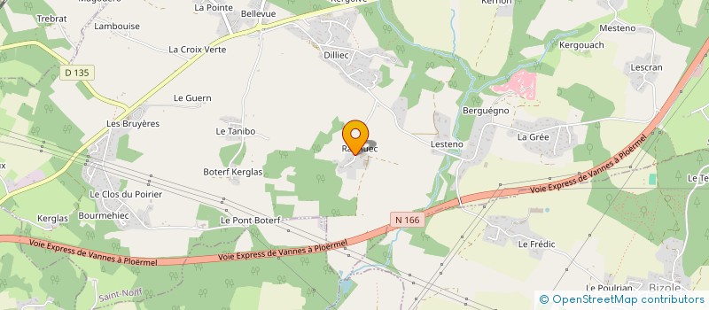 localisation de l'entreprise DES 3 CHAPELLES à SAINT-NOLFF