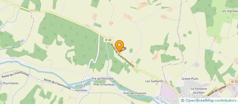 localisation de l'entreprise DES 3 CHENES  BOUSSAY