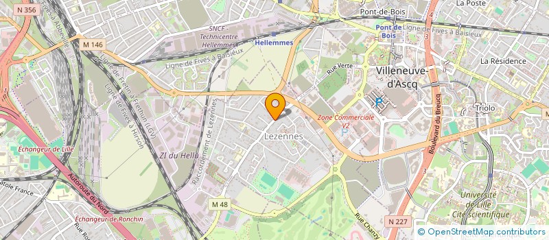localisation de l'entreprise DES 3 E-R à LEZENNES