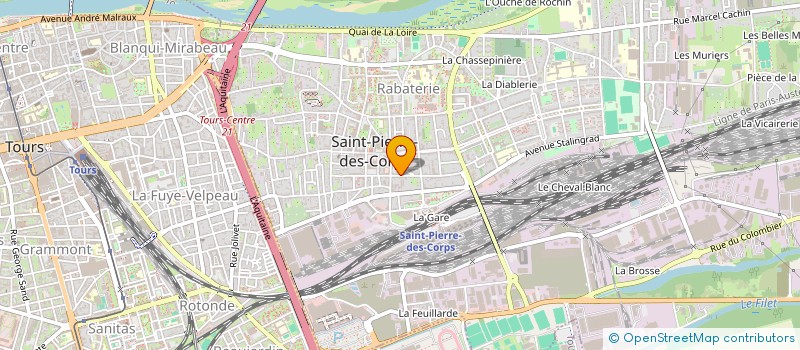 localisation de l'entreprise DES 3 G  SAINT-PIERRE-DES-CORPS