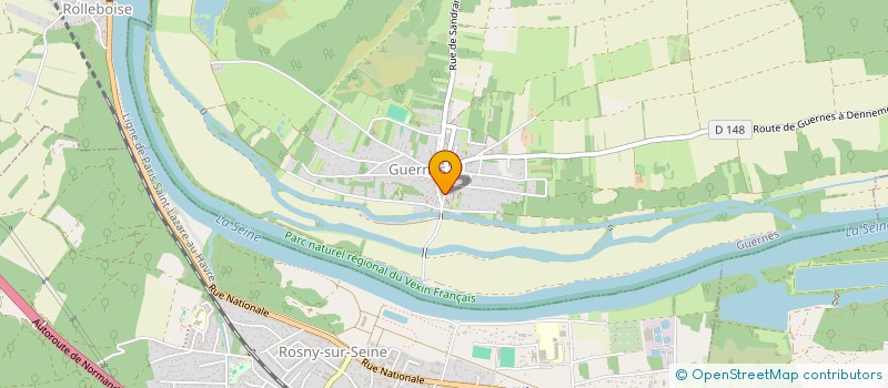 localisation de l'entreprise DES 3 PARKINGS  GUERNES