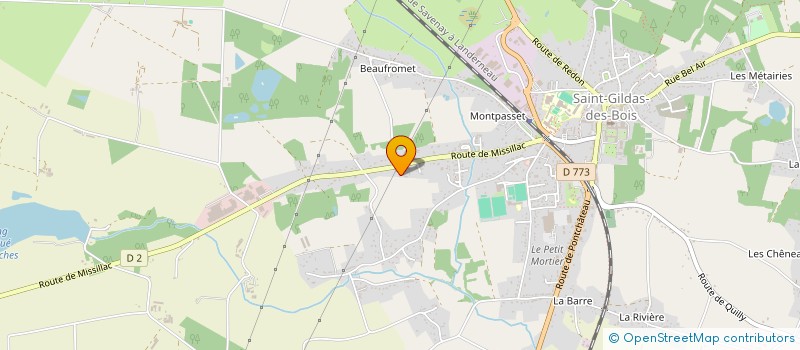 localisation de l'entreprise DES 3 RIVIERES à SAINT-GILDAS-DES-BOIS