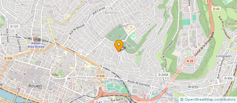 localisation de l'entreprise DES 3 RIVIERES à ROUEN
