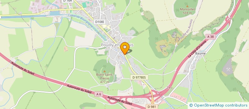 localisation de l'entreprise DES 3 V  POUILLY-EN-AUXOIS