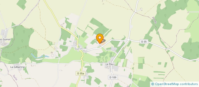 localisation de l'entreprise DES 3 VIEUX CHENES  SURIN