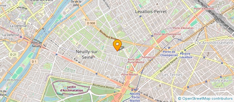 localisation de l'entreprise DES 32 - 232 REGIMENTS D'ARTILLERIE à NEUILLY-SUR-SEINE