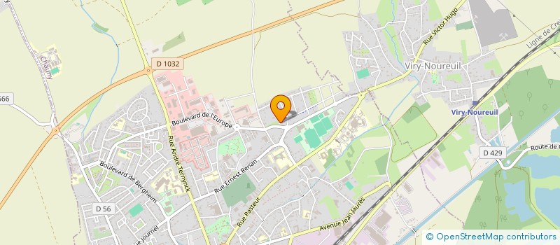 localisation de l'entreprise DES 3B  CHAUNY