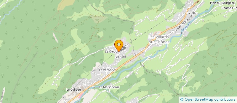 localisation de l'entreprise DES 3V à THONES