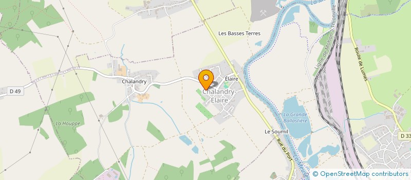 localisation de l'entreprise DES 4 ARBRES  CHALANDRY-ELAIRE