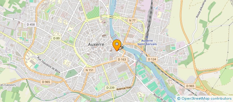 localisation de l'entreprise DES 4 B  AUXERRE