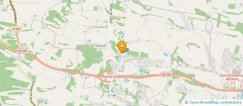 localisation de l'entreprise DES 4 CHENES  DURAN