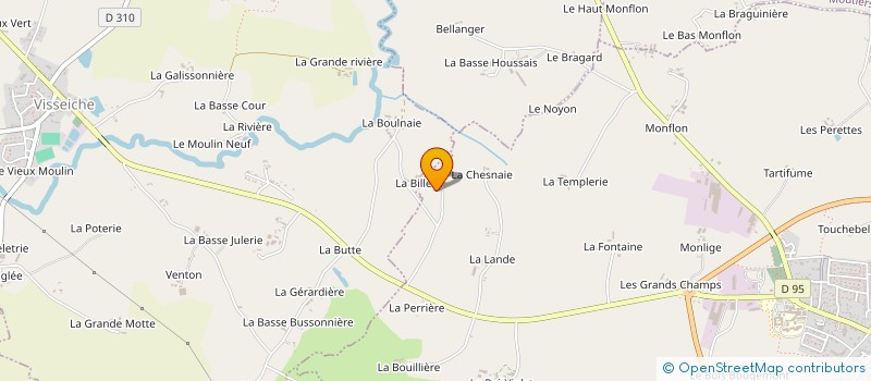 localisation de l'entreprise DES 4 CRISTAUX à VISSEICHE