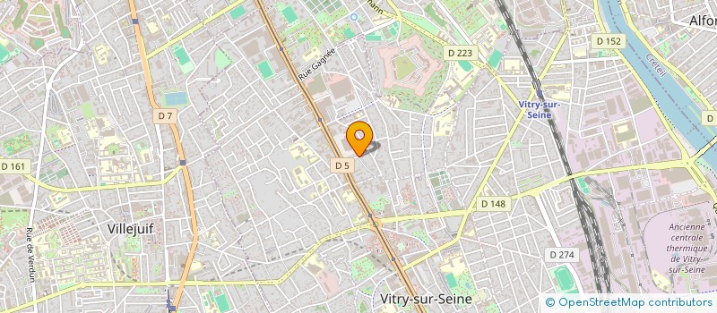 localisation de l'entreprise DES 4 FRERES  VITRY-SUR-SEINE