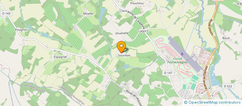 localisation de l'entreprise DES 4 HORIZONS  CAUPENNE-D'ARMAGNAC