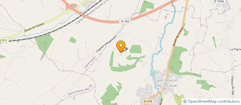 localisation de l'entreprise DES 4 LOGES  SAINT-MARTIN-DE-LA-LIEUE