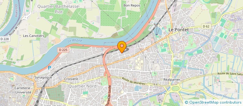 localisation de l'entreprise DES 4 R  LE PONTET