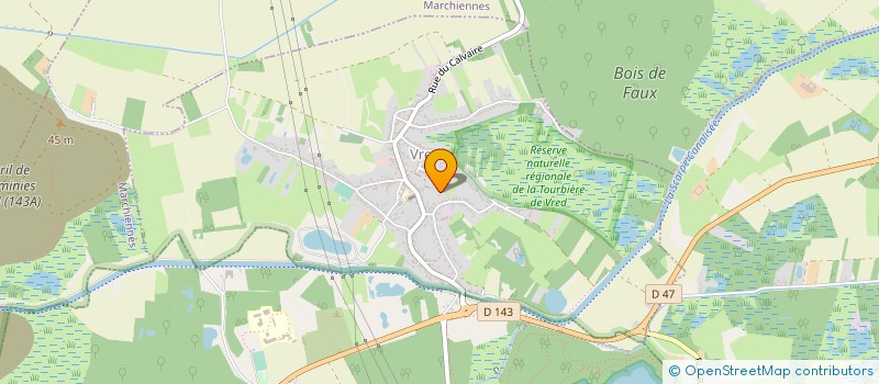 localisation de l'entreprise DES 4 SAISONS  VRED